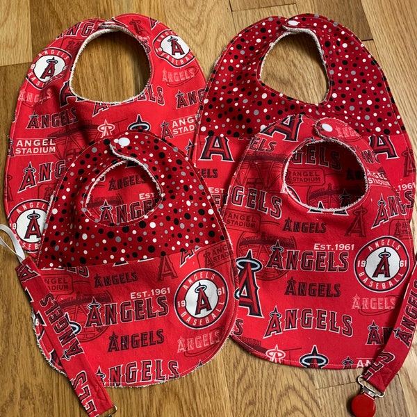 Angels Baby Gift Sets - Bibs and Pacifier Clips