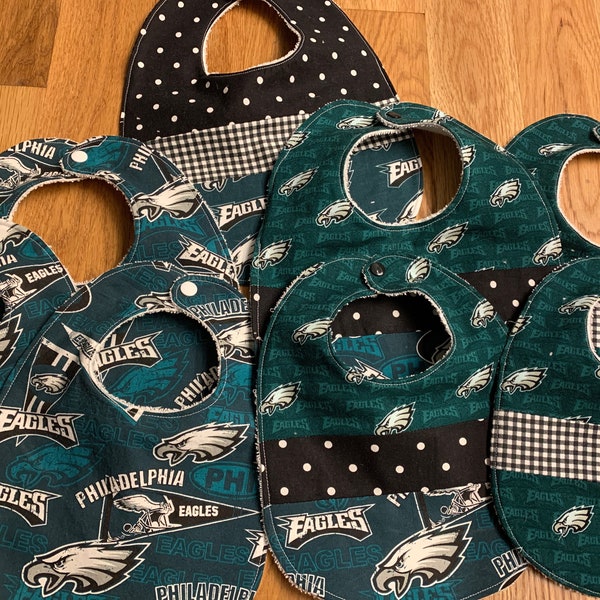 Philadelphia Eagles Baby Gifts (Bibs, Pacifier Clips, Burp Pads and Lovey Blankets)