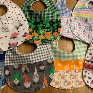 Gnome Baby Gifts for Every Holiday or Season.  Precious Baby Gnome Bibs. Great Baby Gift!