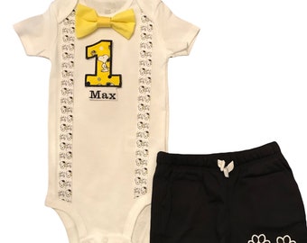 Snoopy First Birthday Outfit