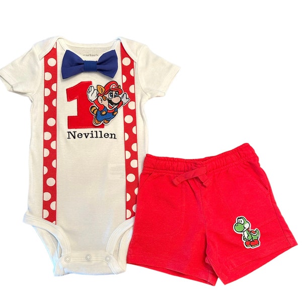 Super Mario Baby Clothes Etsy