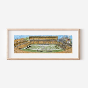 Heinz Field Watercolor Print: Pittsburgh Steelers Art
