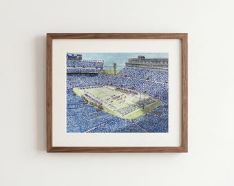 Beaver Stadium Watercolor Print: Penn State Football Art