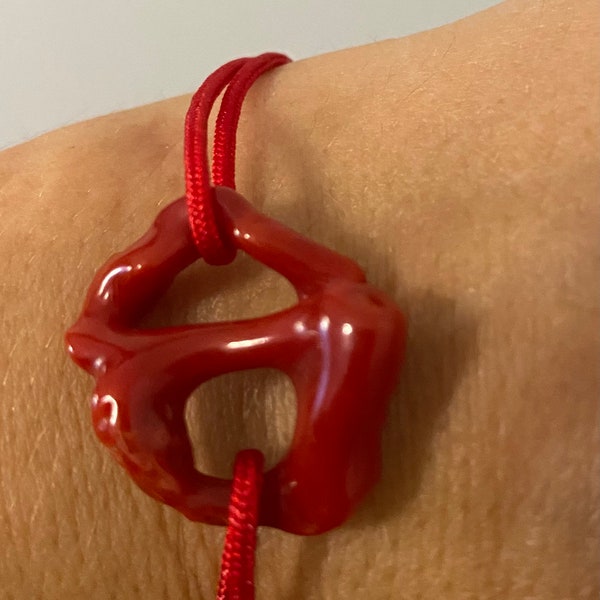 Bracelet noeud de corail