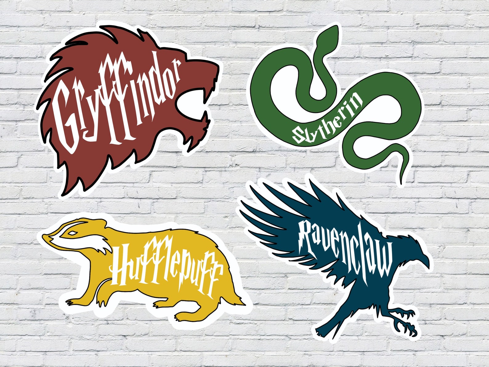Harry Potter House Sticker Bundle Sticker for Laptop Water Etsy