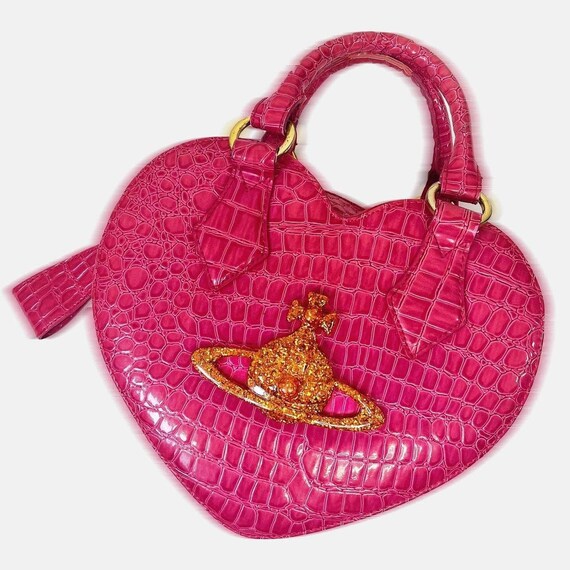 VIVIENNE WESTWOOD - Vintage Chancery pink heart b… - image 1