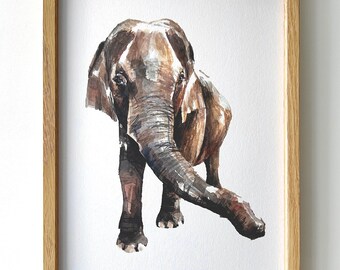 olifant 2  - staande poster A4