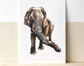 olifant 2 - staande miniposter A5