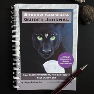 Shadow Samskara PAPER Journal guidé / Cahier d'exercices pour le travail au noir, la guérison, la réflexion et la libération des émotions