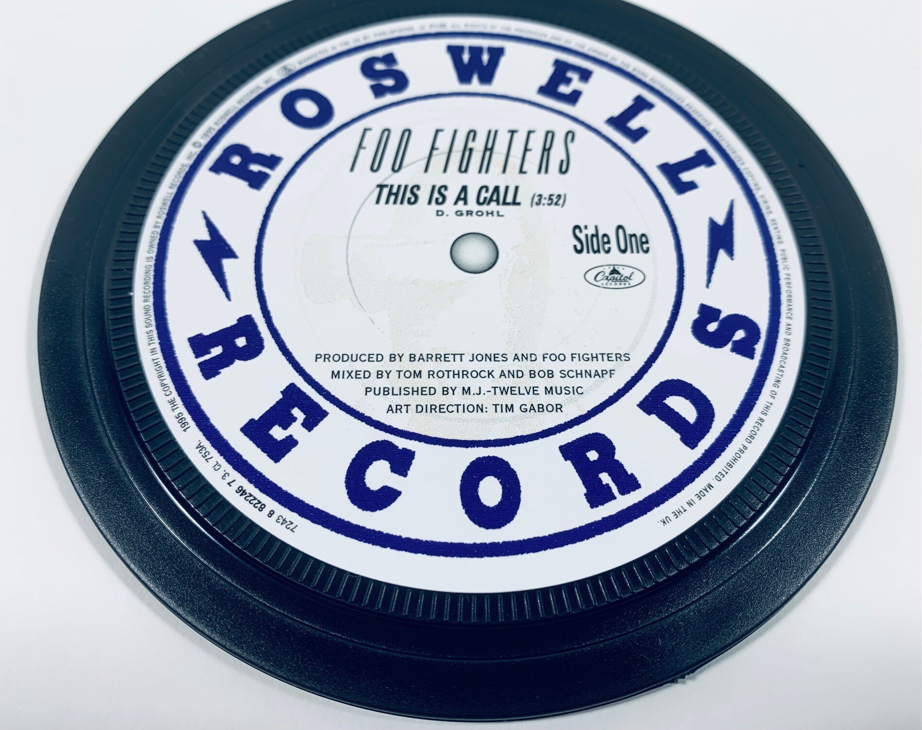 Foo Fighters This is a Call Vinyl Record Label Coaster Etsy UK