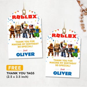 Roblox, Roblox Birthday Invitation, Roblox Digital Invitation, Roblox Game Invite, Games Invitation, Editable Invitation, Kids Invitation image 4
