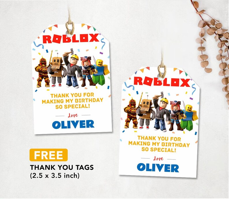 Roblox, Roblox Birthday Invitation, Roblox Digital Invitation, Roblox Game Invite, Games Invitation, Editable Invitation, Kids Invitation image 4