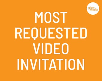 Most Requested Video Invitation, Birthday Invitation Video, Digital Invitation, Kids Birthday Invitation, Boy Girl Birthday Invitation