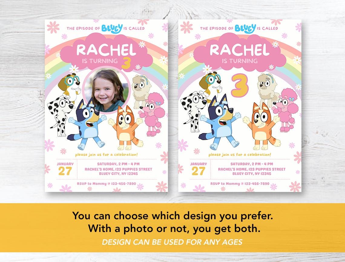 Editable 5x7 Invite