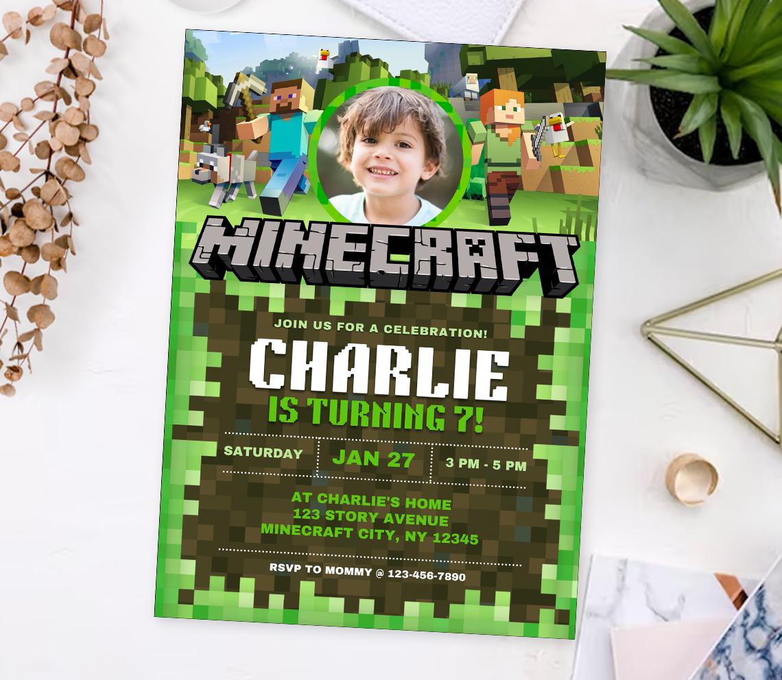 Minecraft Welcome Sign (Digital)