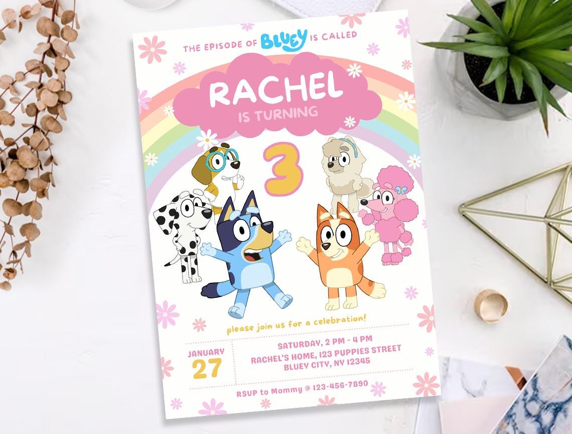 Editable 5x7 Invite
