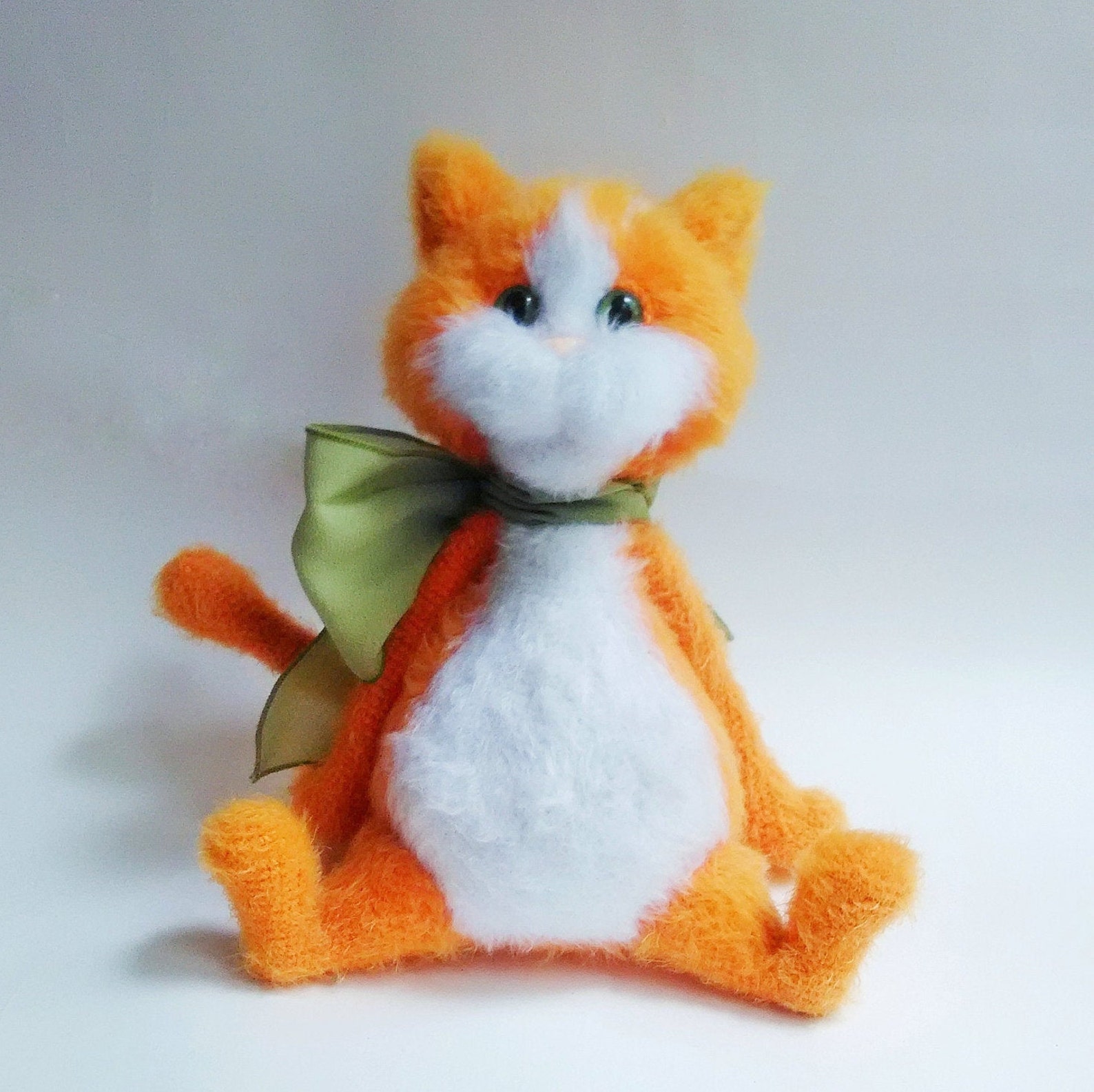 Kat ginger cat toy cat doll Toys red Cat Softie Fluffy Animal Etsy