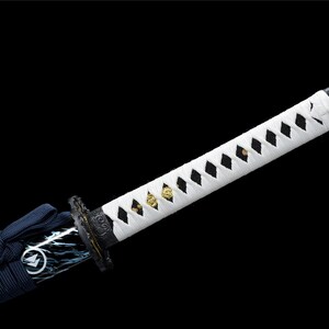 Ghost of Tsushima,Katana and Tanto,Japanese Samurai Sword,Real Katana,Handmade sword,High manganese steel image 5