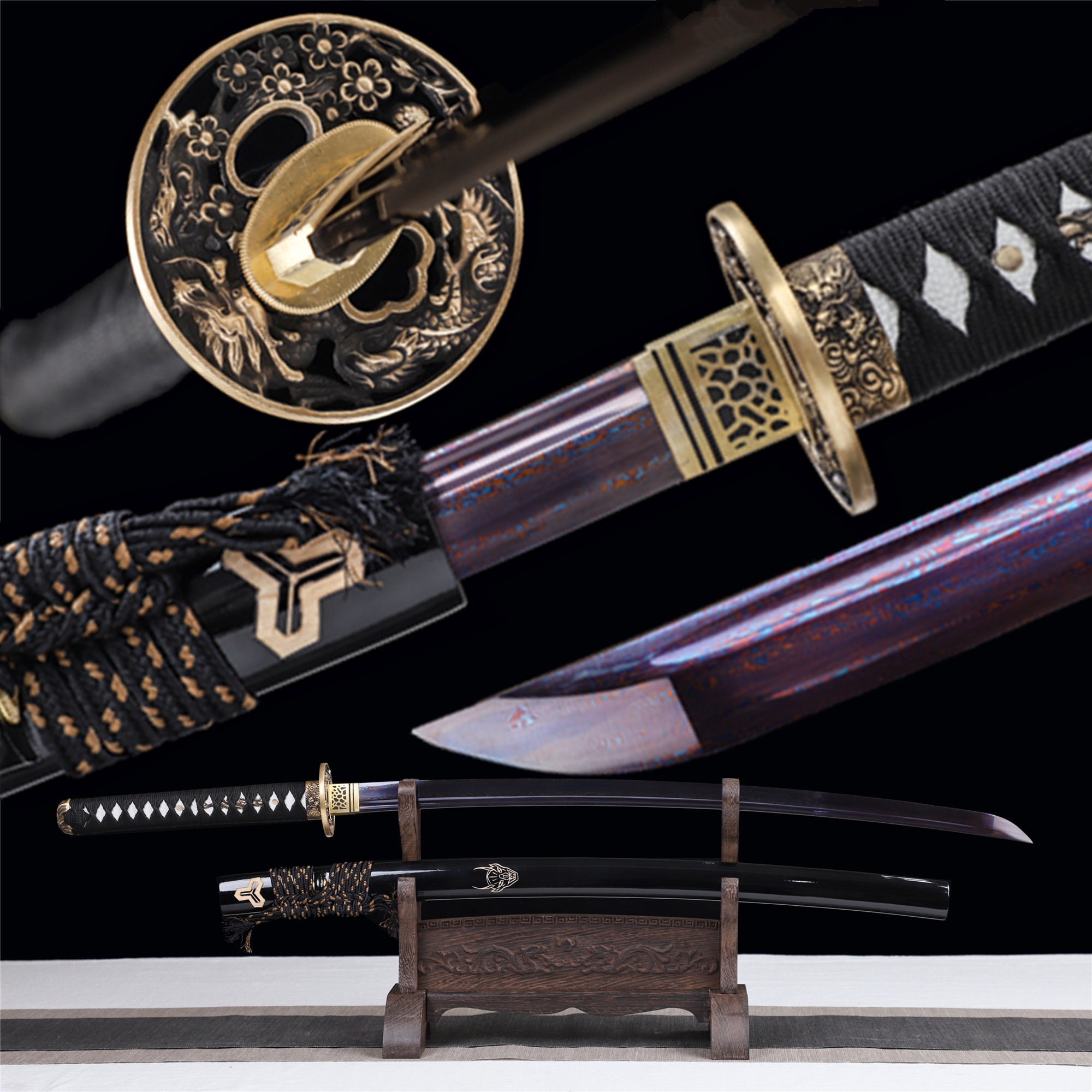 Japanese Value Decoration Display Sword Samurai Katana: Demon Blade