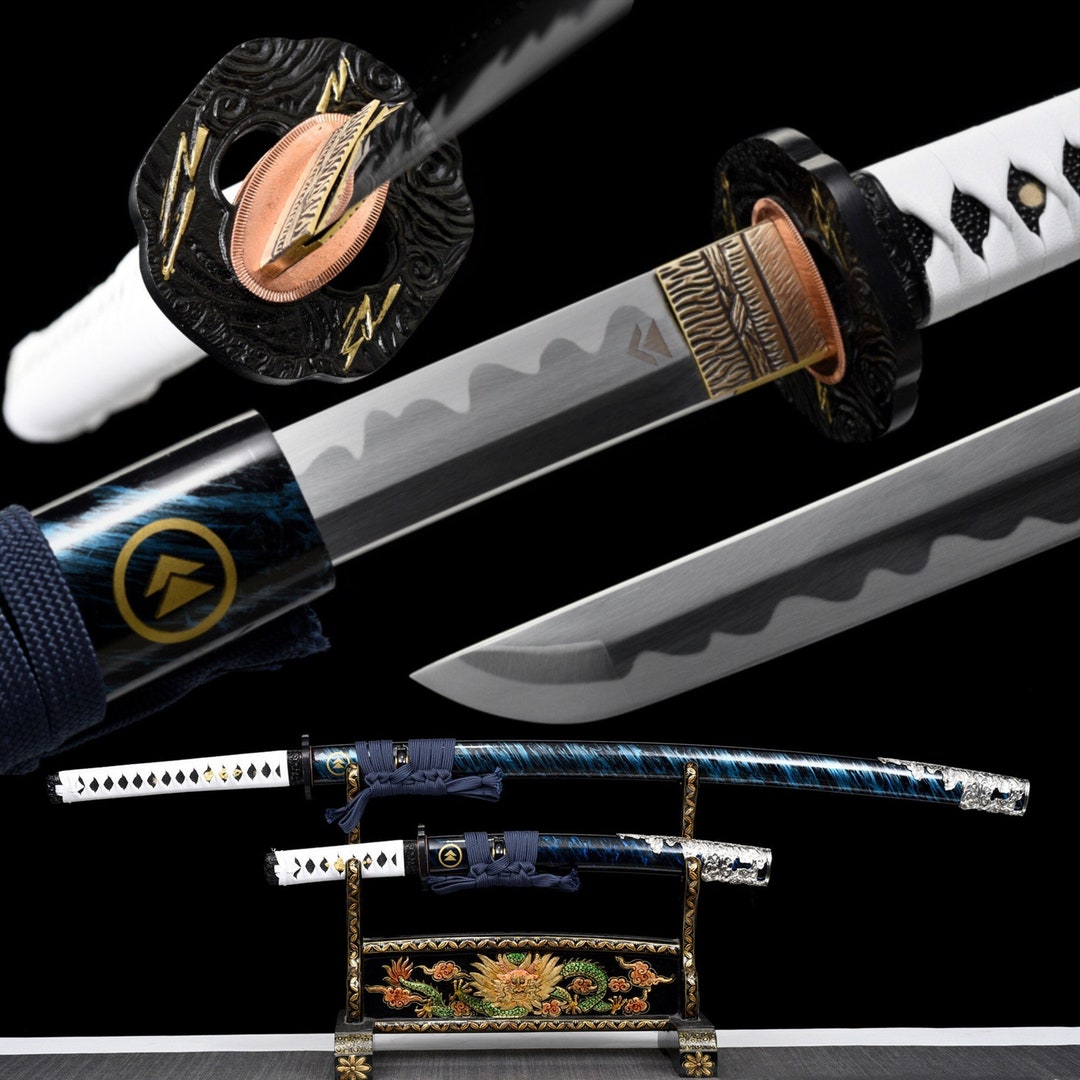 20''Tanto Clay Tempered T10 Mini Katana Knife Sharp Japanese Samurai Short  Sword