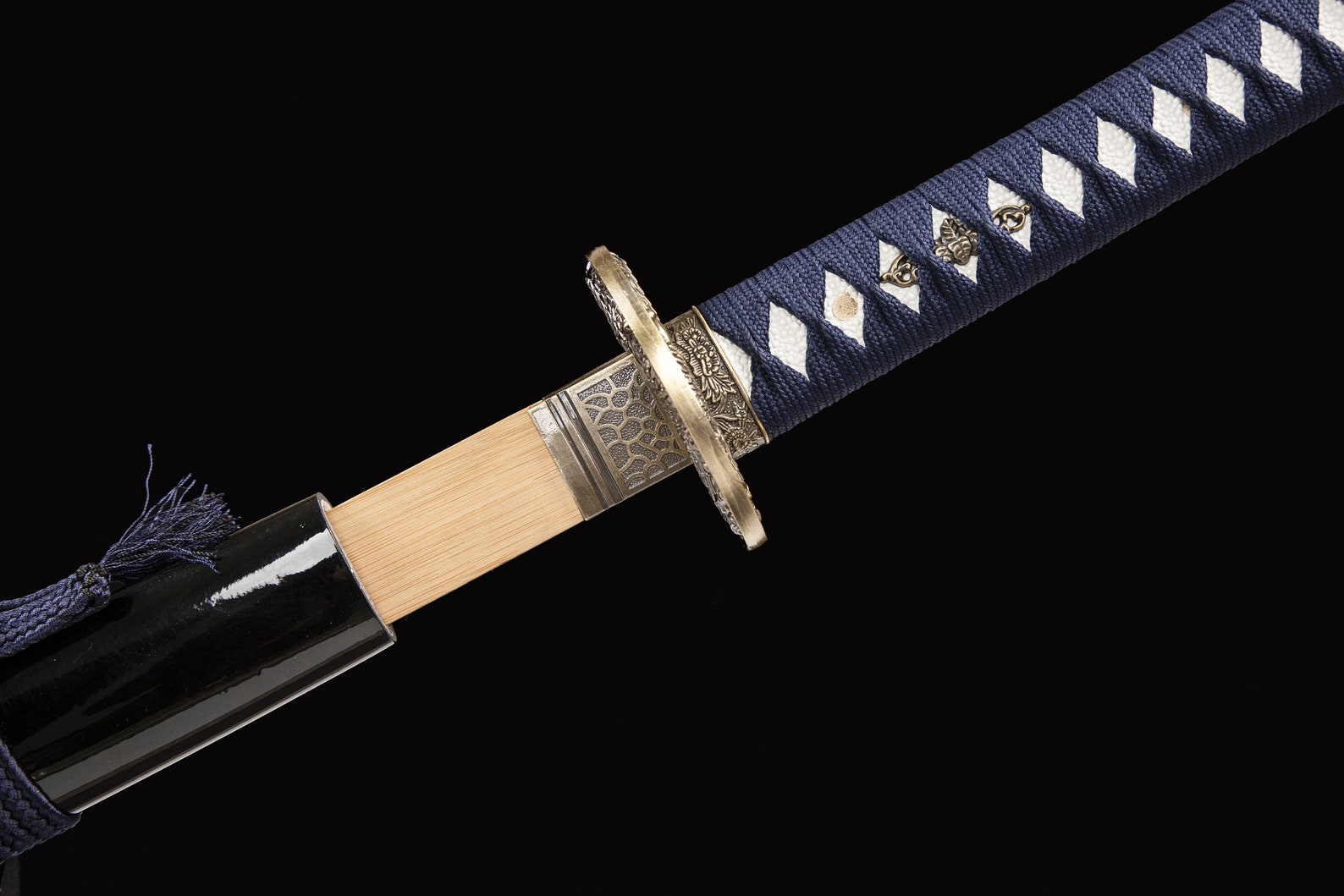78cm houten Samurai zwaard met schede, Wenge hout korte katana, handgemaakt voor cosplay display collectie Kendo training-B (D