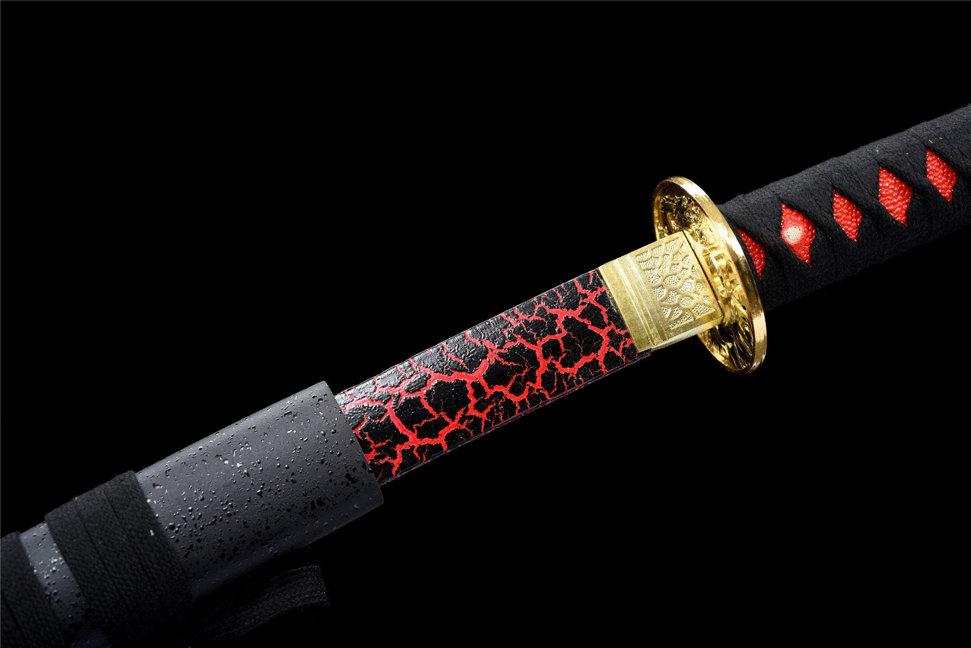 Dark Devil Katana, Katana de madera, espada samurái japonesa, espada de  madera hecha a mano, hoja de palisandro/hoja de bambú -  México
