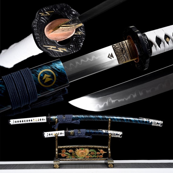 Katanas japonesas reales, espadas de hoja templada de arcilla de