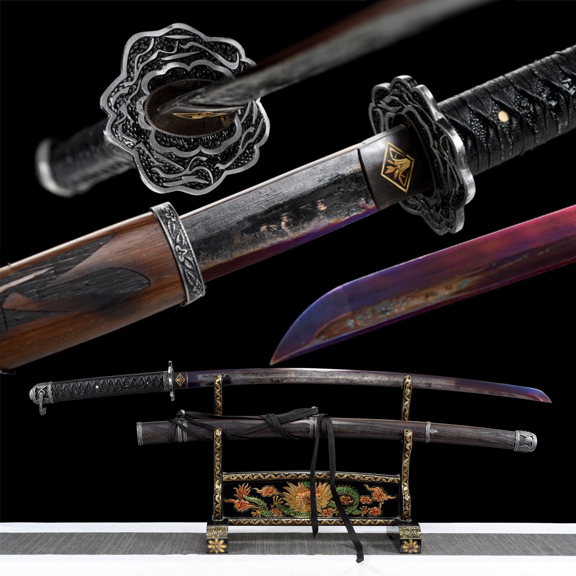 Acheter Support pour épée de samouraï en plastique, 10 pièces