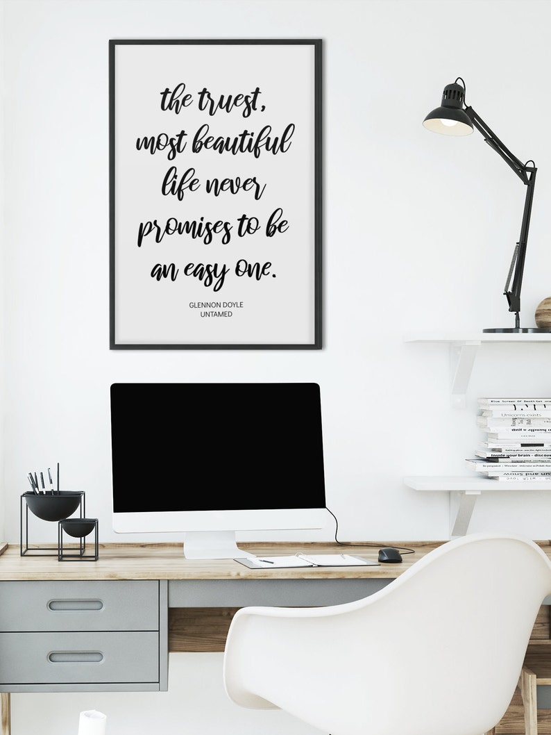 Truest Most Beautiful Life Glennon Doyle Untamed Quote - Etsy