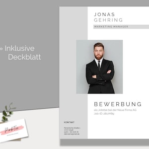 German CV template | Professional application template for Word & Pages image 3