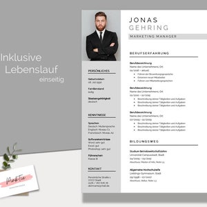 German CV template | Professional application template for Word & Pages image 5