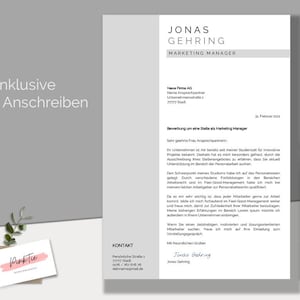 German CV template | Professional application template for Word & Pages image 4