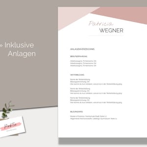 Application template German Professional resume template Word & Pages image 8