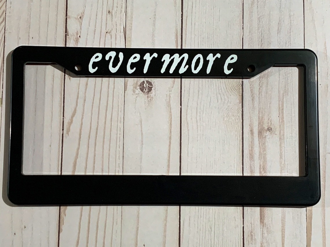 Evermore Taylor Swift License Plate Frame Etsy