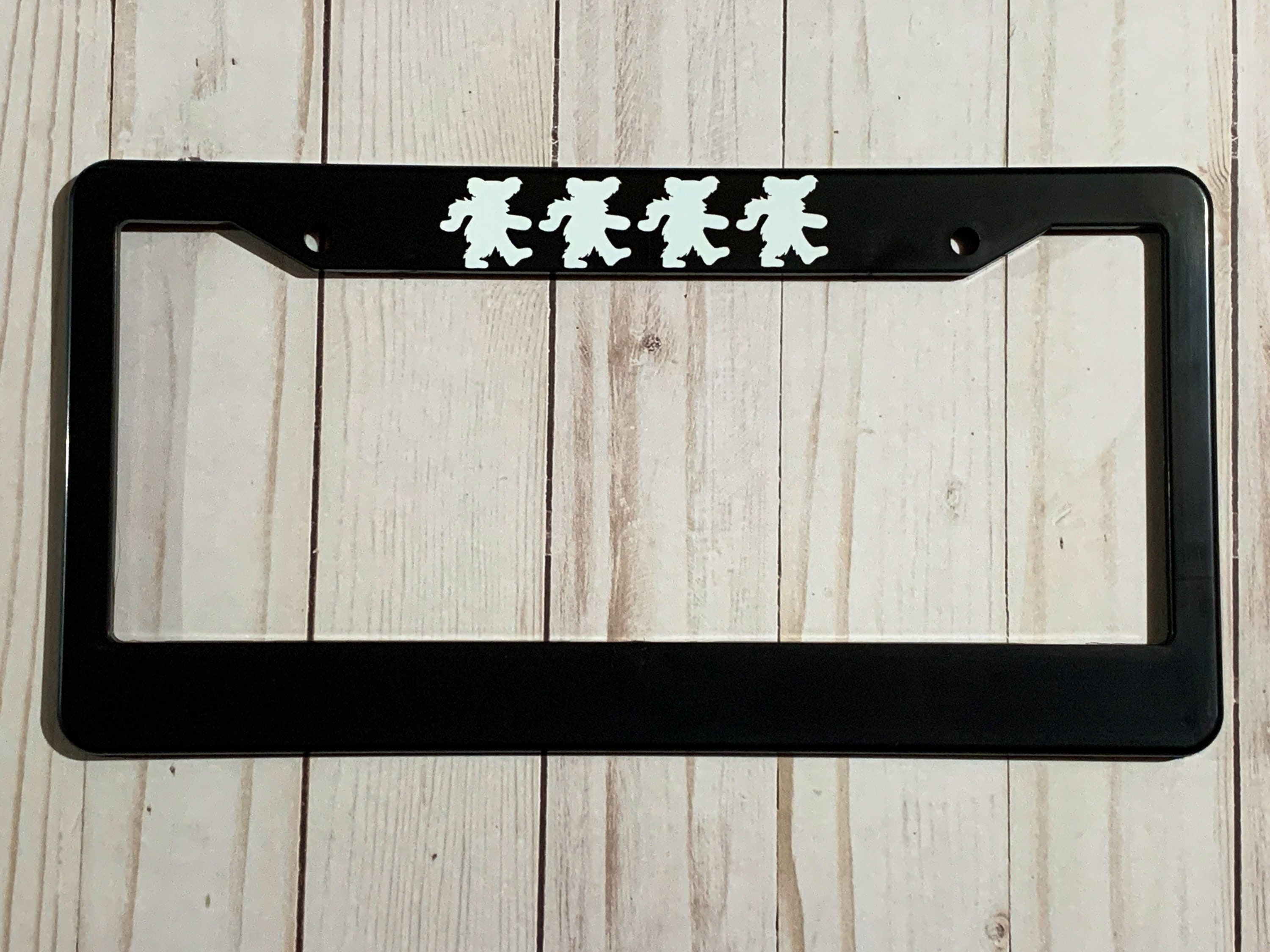 Grateful Dead Dancing Bears or Skeletons License Plate Frame Officially