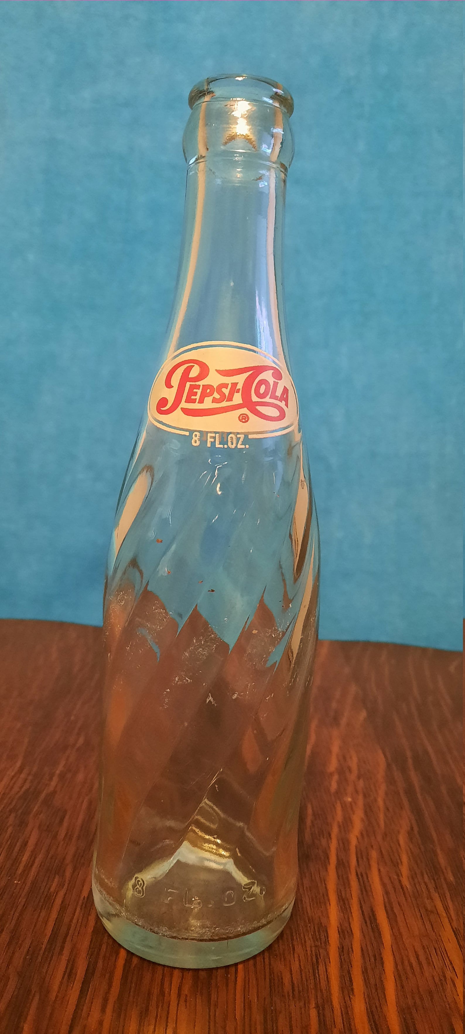 Vintage Pepsi Bottle 1960 spiral vintage Bottle Etsy