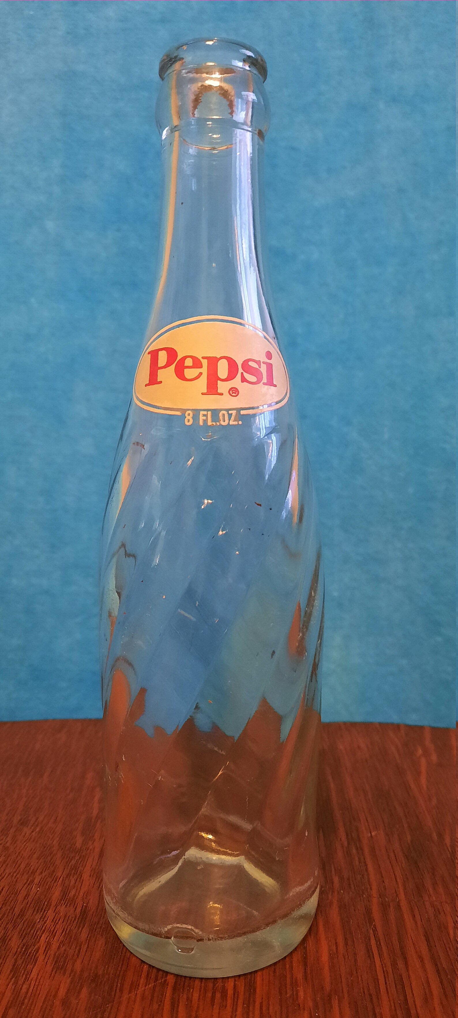 Vintage Pepsi Bottle 1960 spiral vintage Bottle Etsy