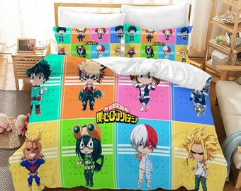 picture My Hero Academia Bedding Twin academia bedding set etsy