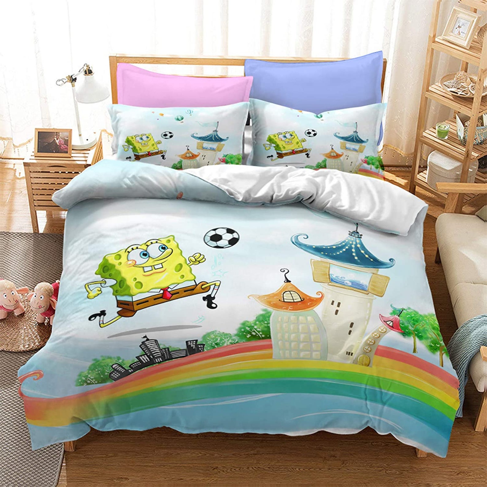 Spongebob Squarepants Kids Bedding Set 3PCS Duvet Cover Etsy