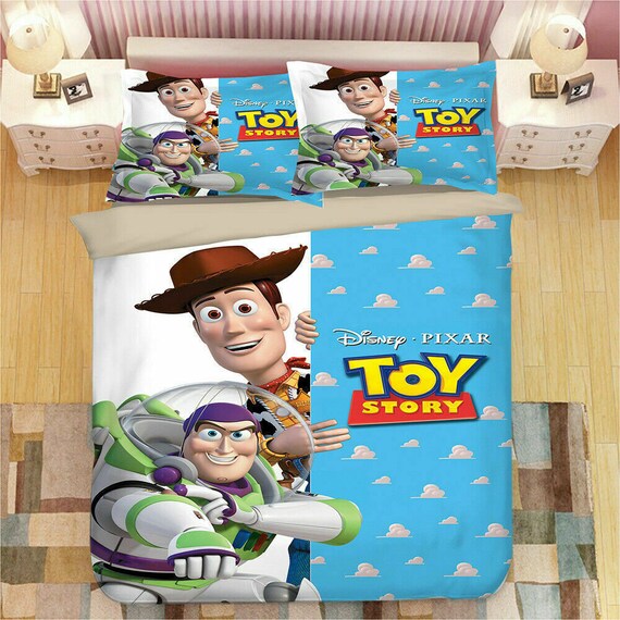 Toy Story Quilt Cover Bedding Set 3PCS Duvet Cover Pillowcase Etsy