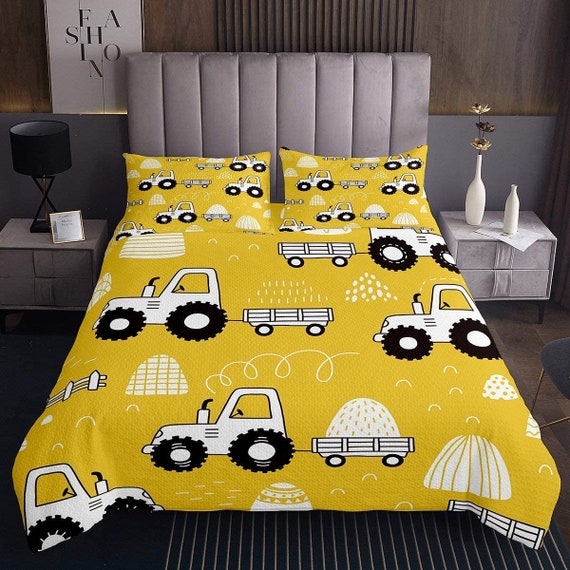 Trucks Coverlet Bedding Set 3PCS Duvet Cover Pillowcase Etsy