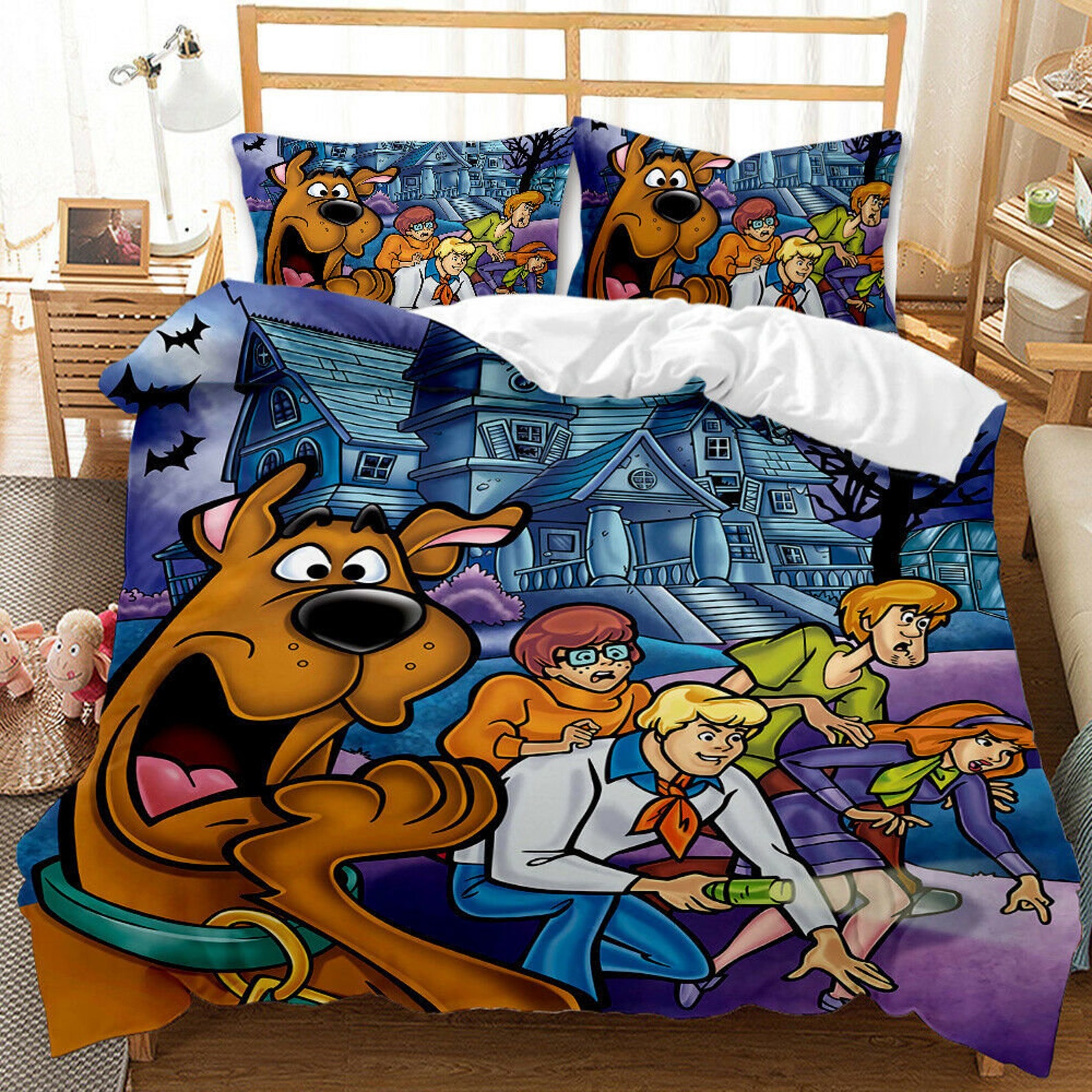 ScoobyDoo Bedding Set 3PCS Duvet Cover Pillowcase Etsy