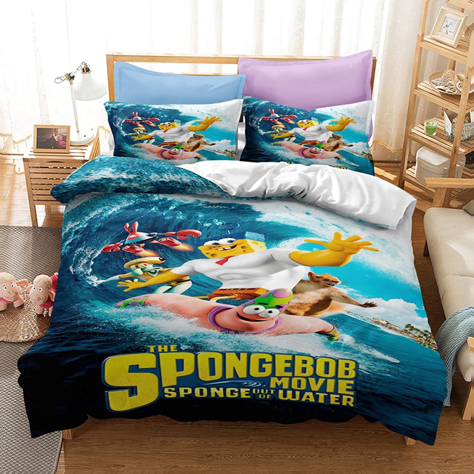 Spongebob Squarepants Kids Bedding Set 3PCS Duvet Cover Etsy