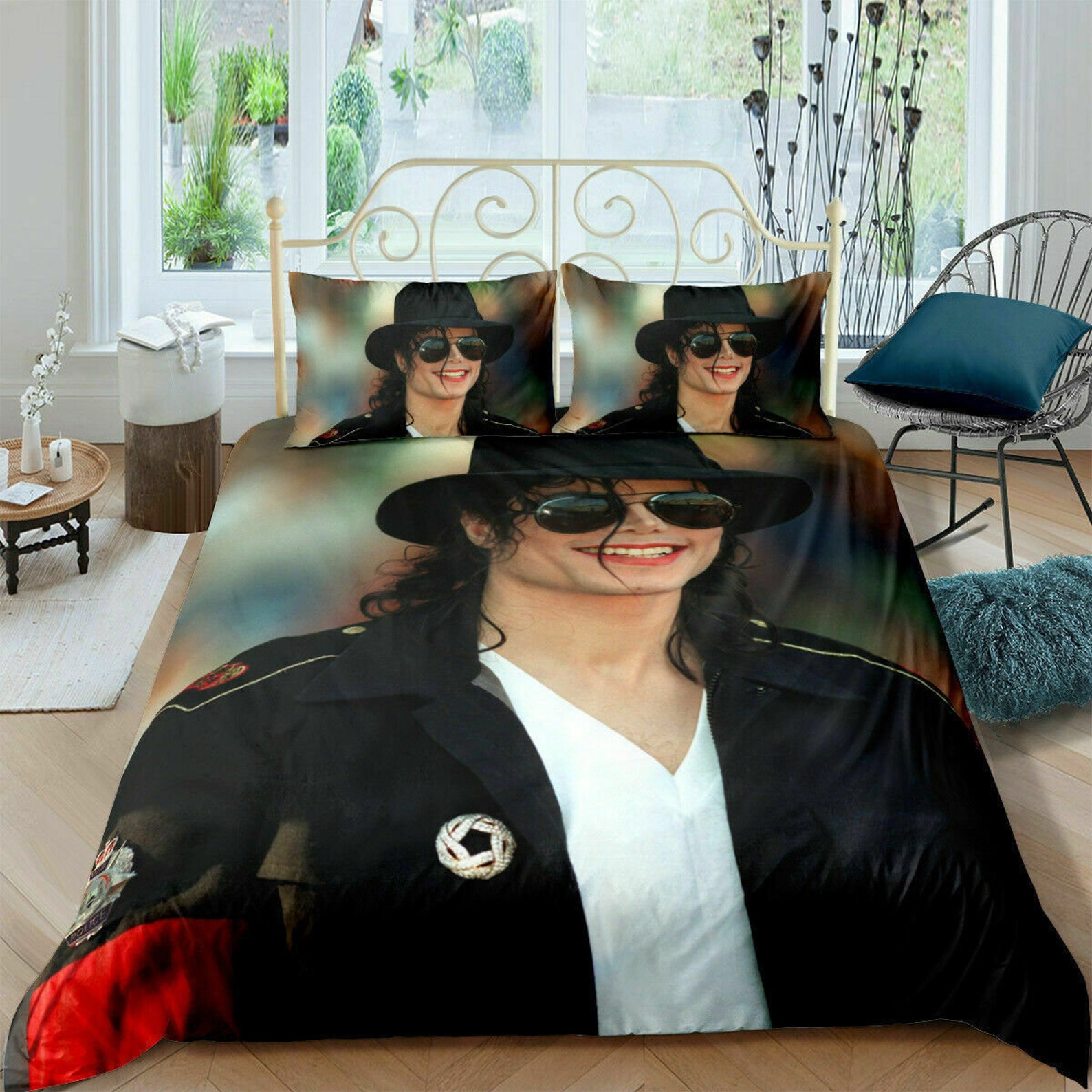 Michael Jackson MJ Pop Quilt Cover Bedding Set 3PCS Duvet Etsy