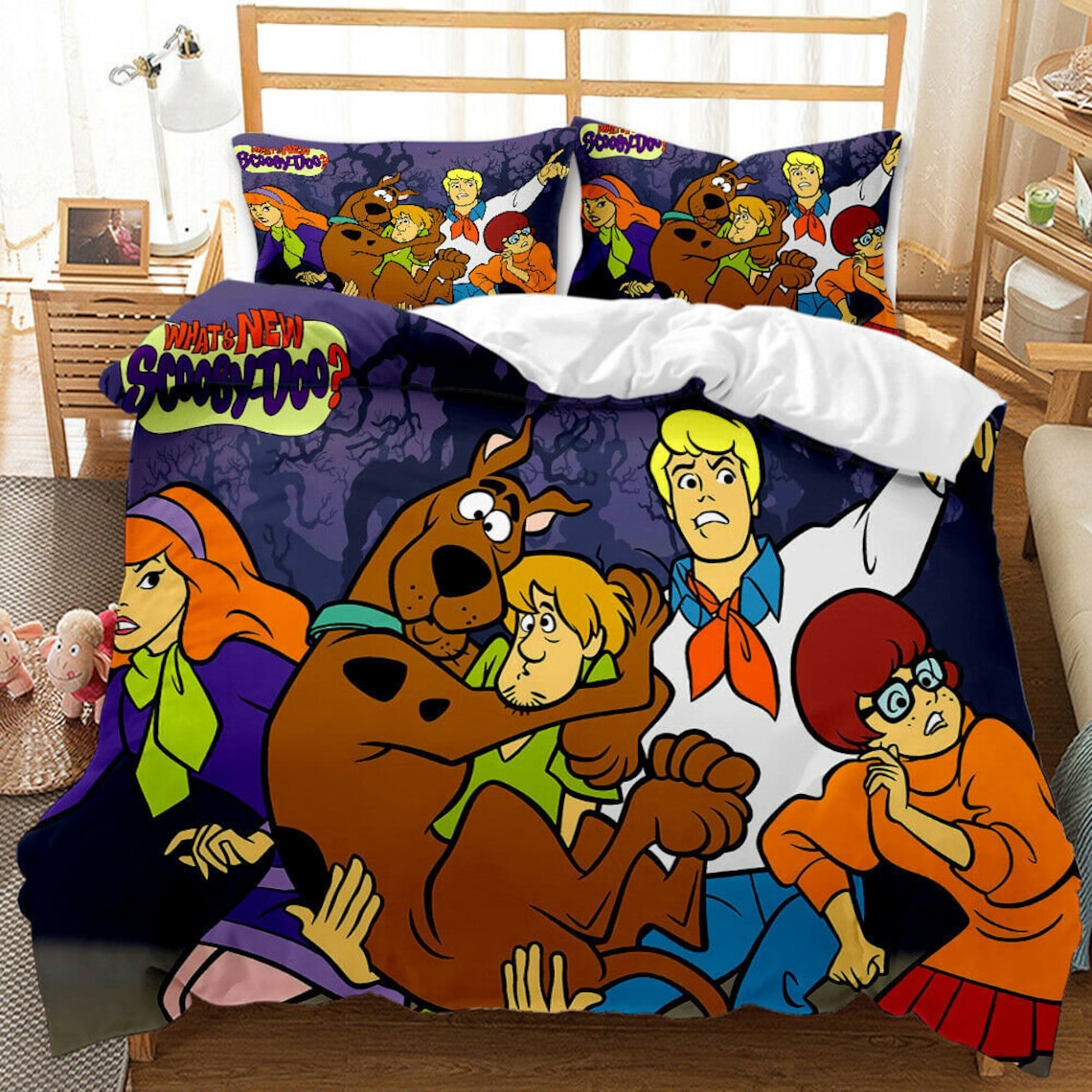 ScoobyDoo Bedding Set 3PCS Duvet Cover Pillowcase Etsy