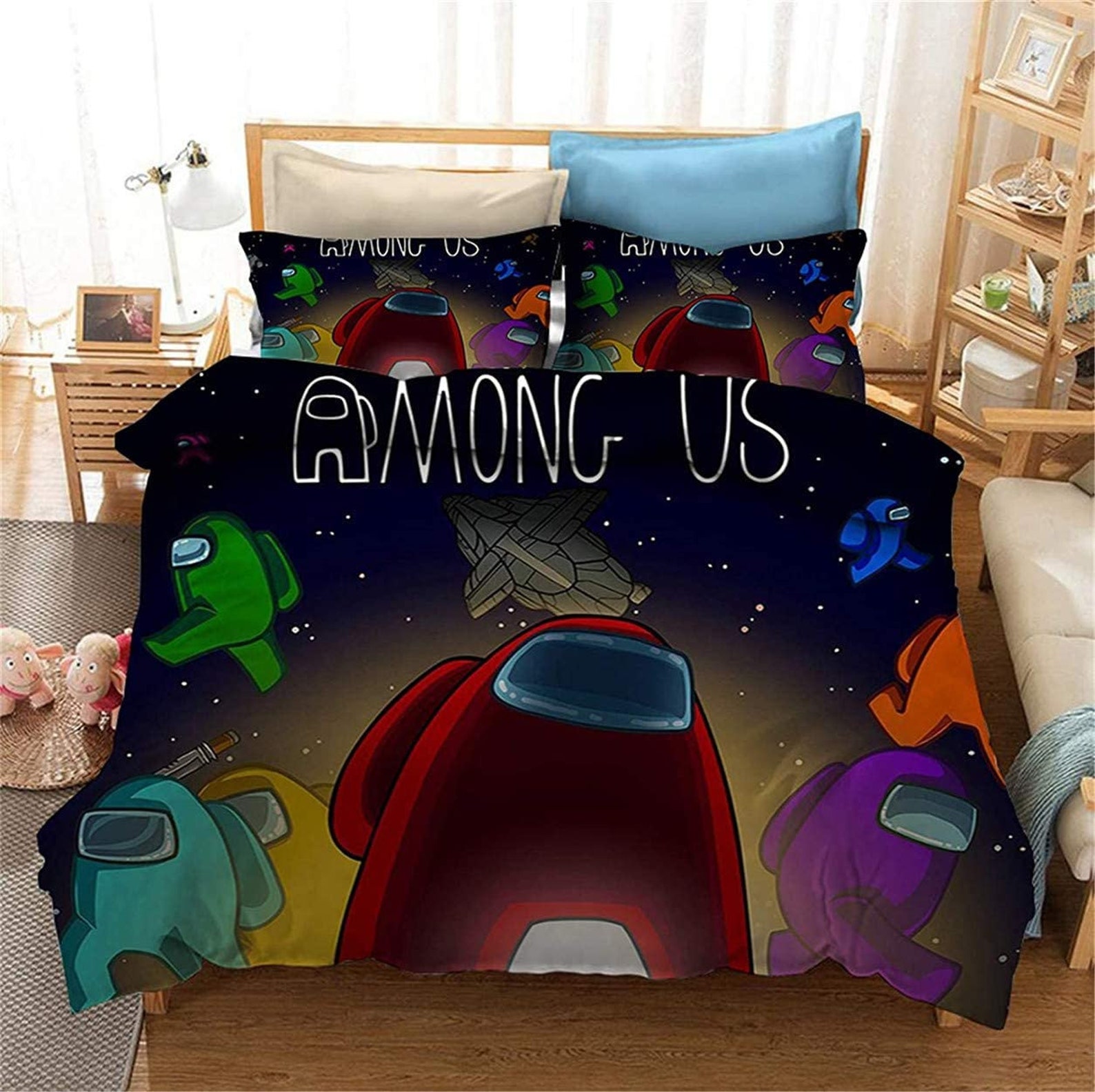 Among US Game Bedding Set 3PCS Duvet Cover Pillowcase Etsy