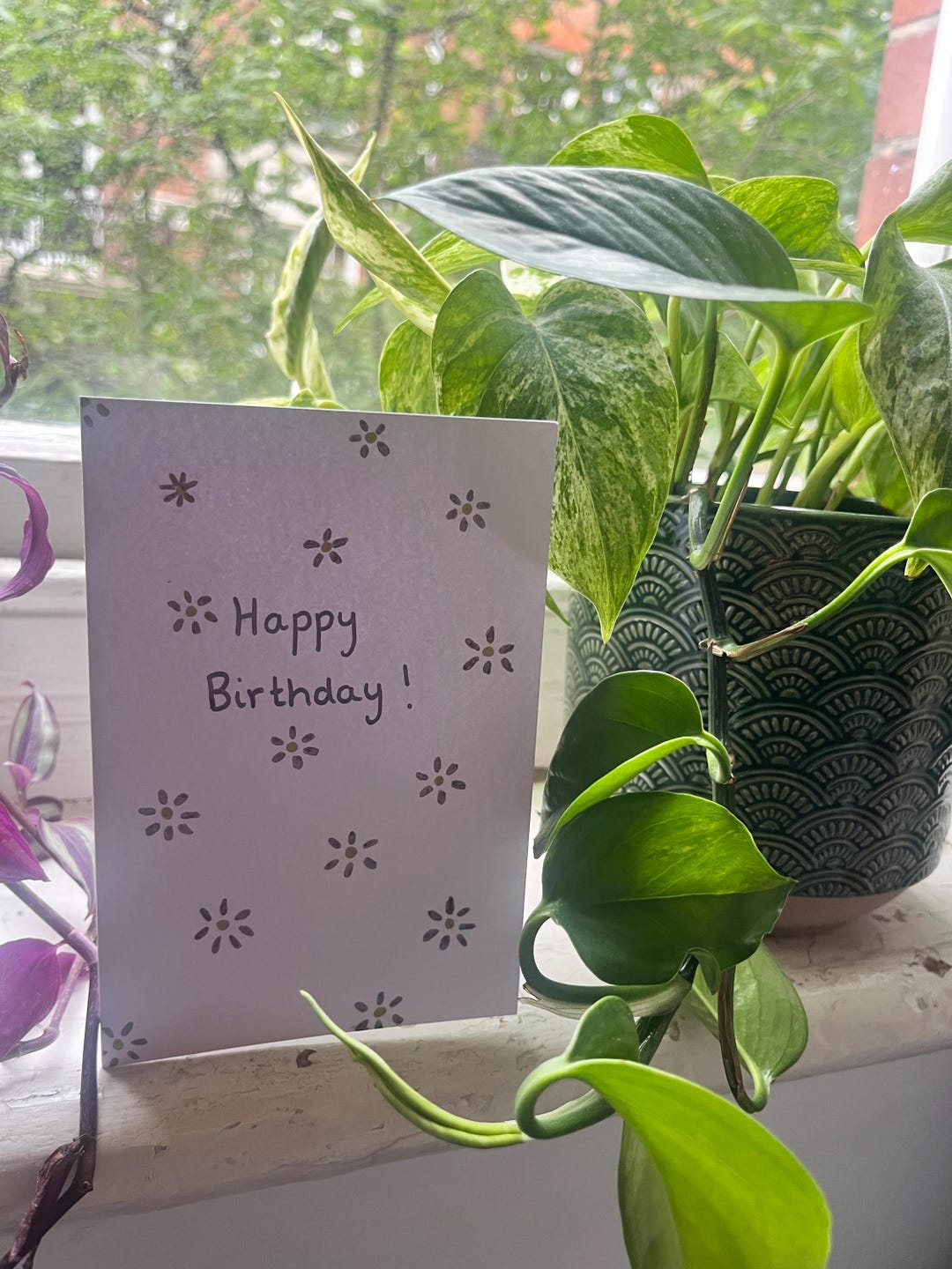 Happy Birthday Daisy Card - Etsy