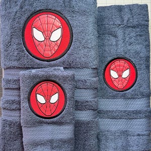 Spiderman Embroidered Towels-Personalized