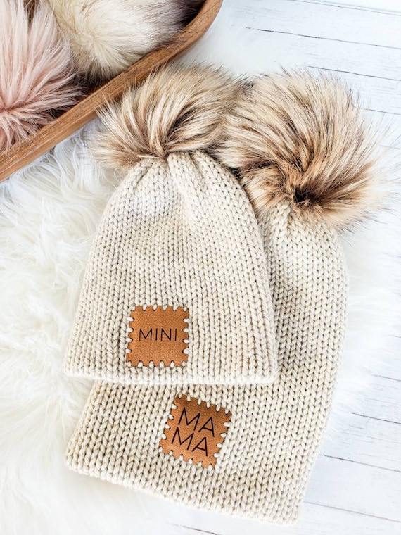 Mom & Me Knit Pompom Winter Hat (Multiple Colors) Mom & Me Knit Pompom Winter Hat (Multiple Colors)