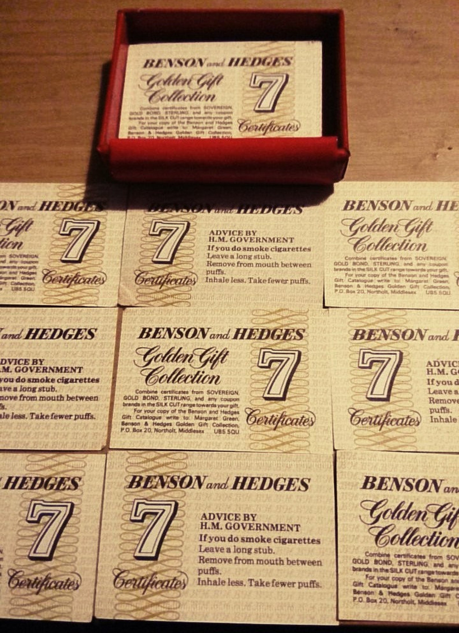 Benson and Hedges Golden Gift Collection Cigarette Cards Etsy